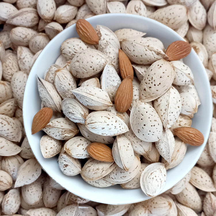 بادام پوست کاغذی ماندگار